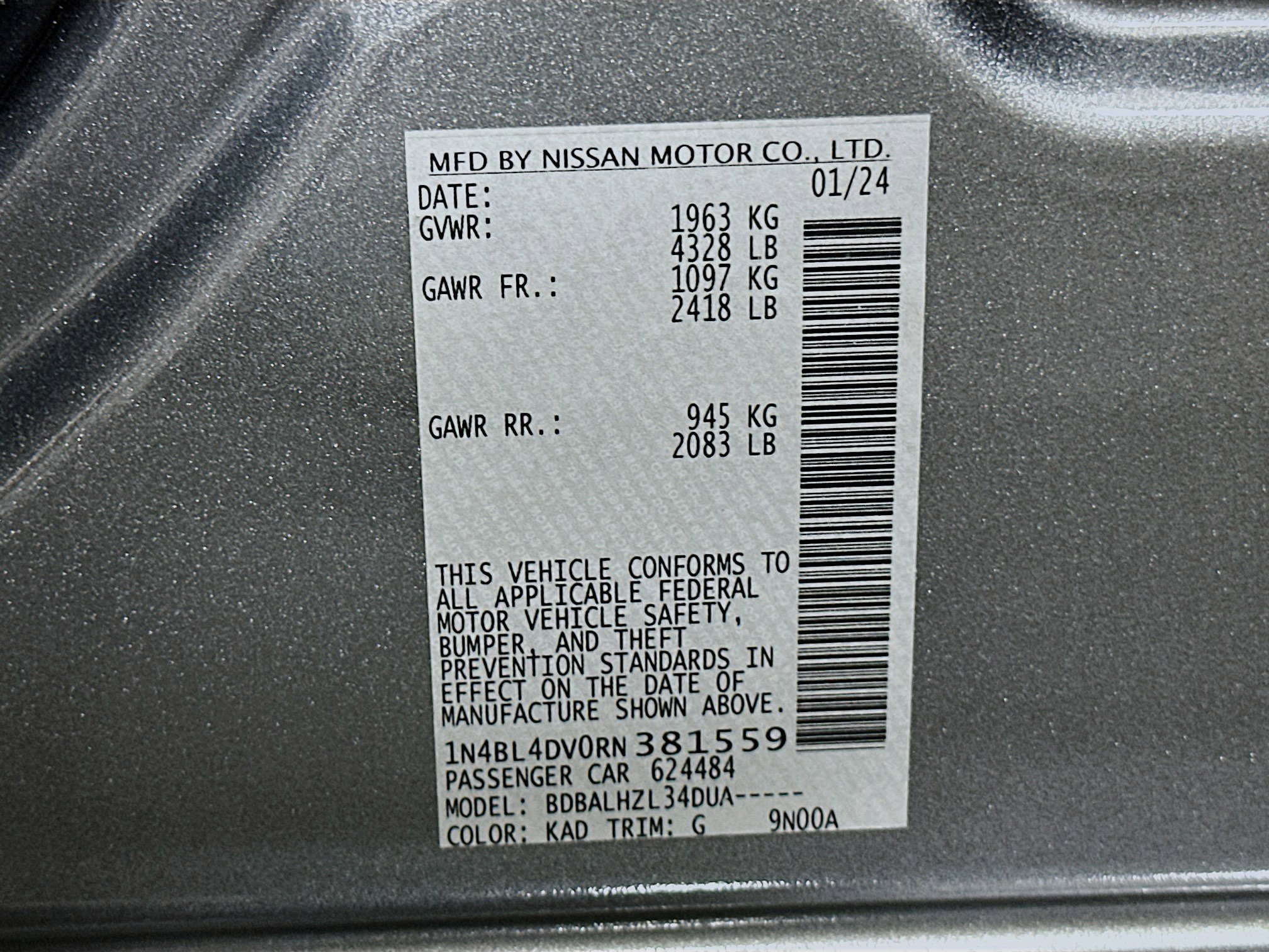 Used 2024 Nissan Altima 2.5 SV image 12