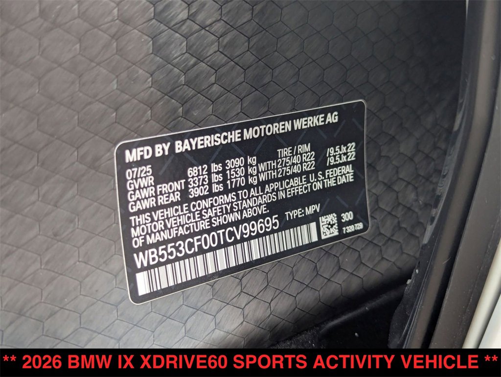 New 2026 BMW iX xDrive60 w/ M Sport Package image 21