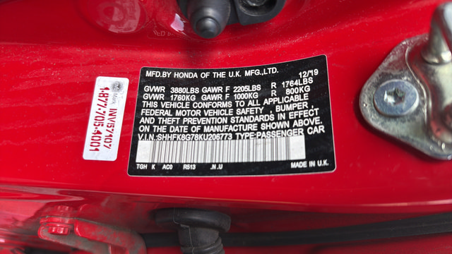 Used 2019 Honda Civic Type R image 30