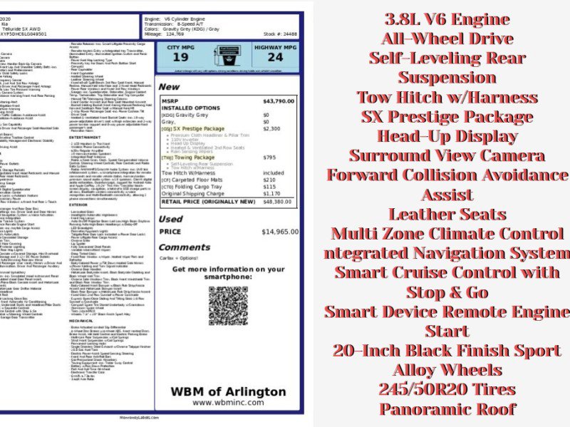 Used 2020 Kia Telluride SX w/ SX Prestige Package image 2