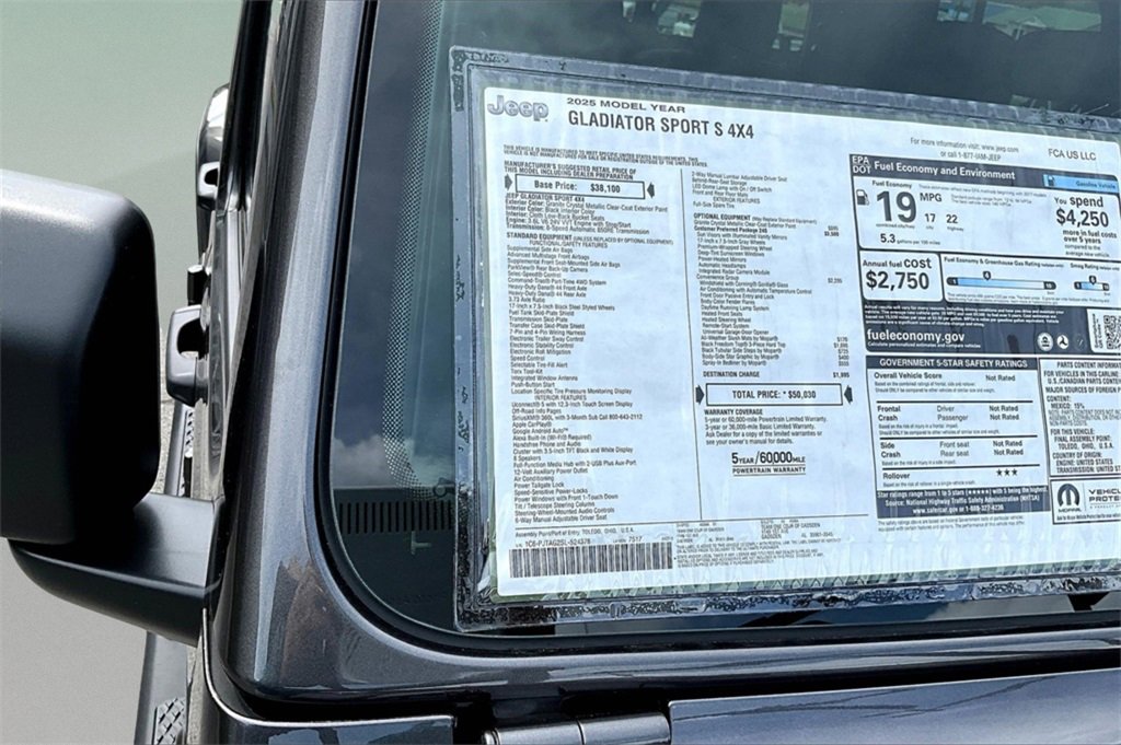 New 2025 Jeep Gladiator Sport image 36