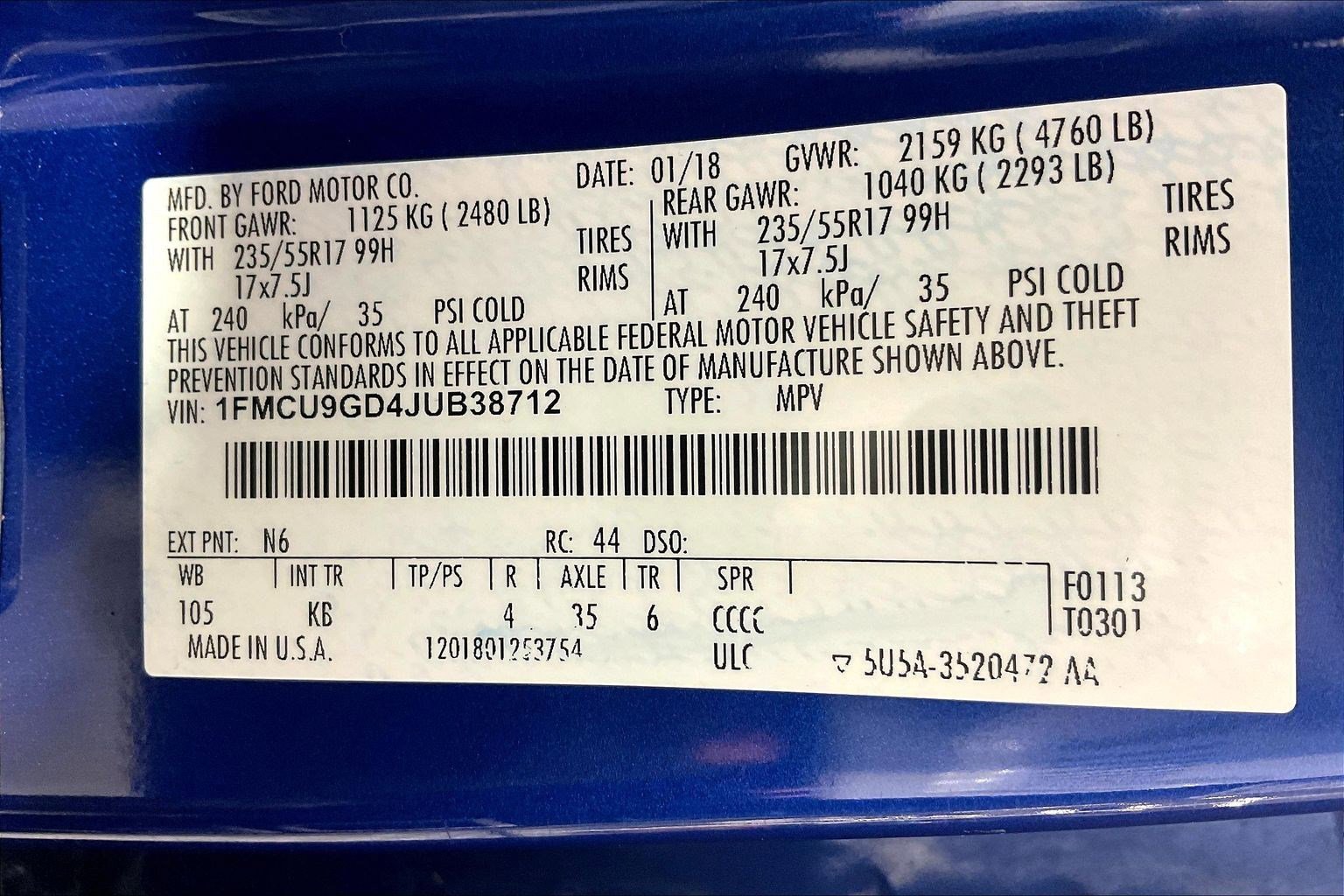 Used 2018 Ford Escape SE image 19