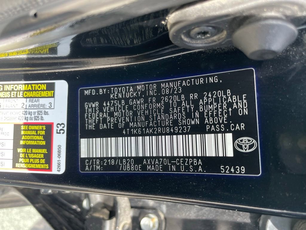 Used 2024 Toyota Camry XSE FWD image 33