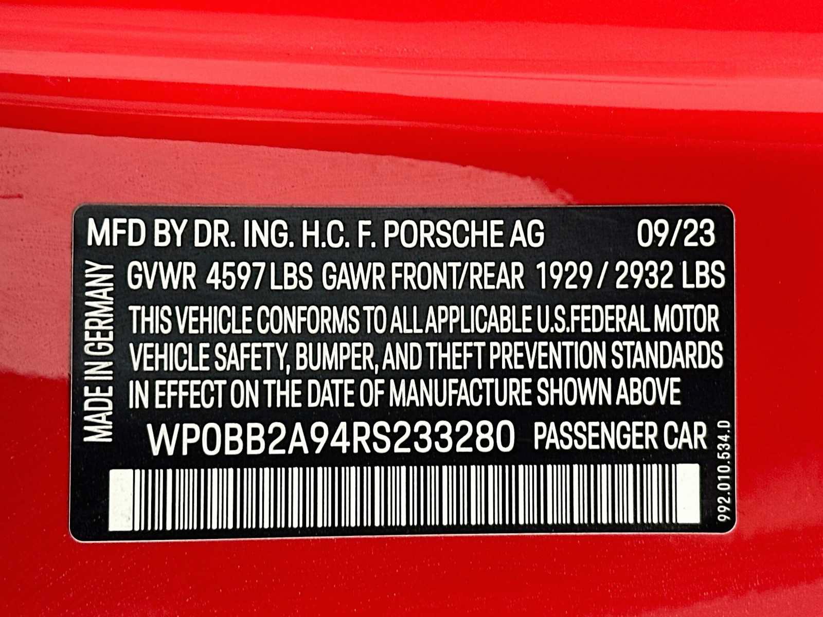 Certified 2024 Porsche 911 Targa 4 GTS AWD/4WD image 33