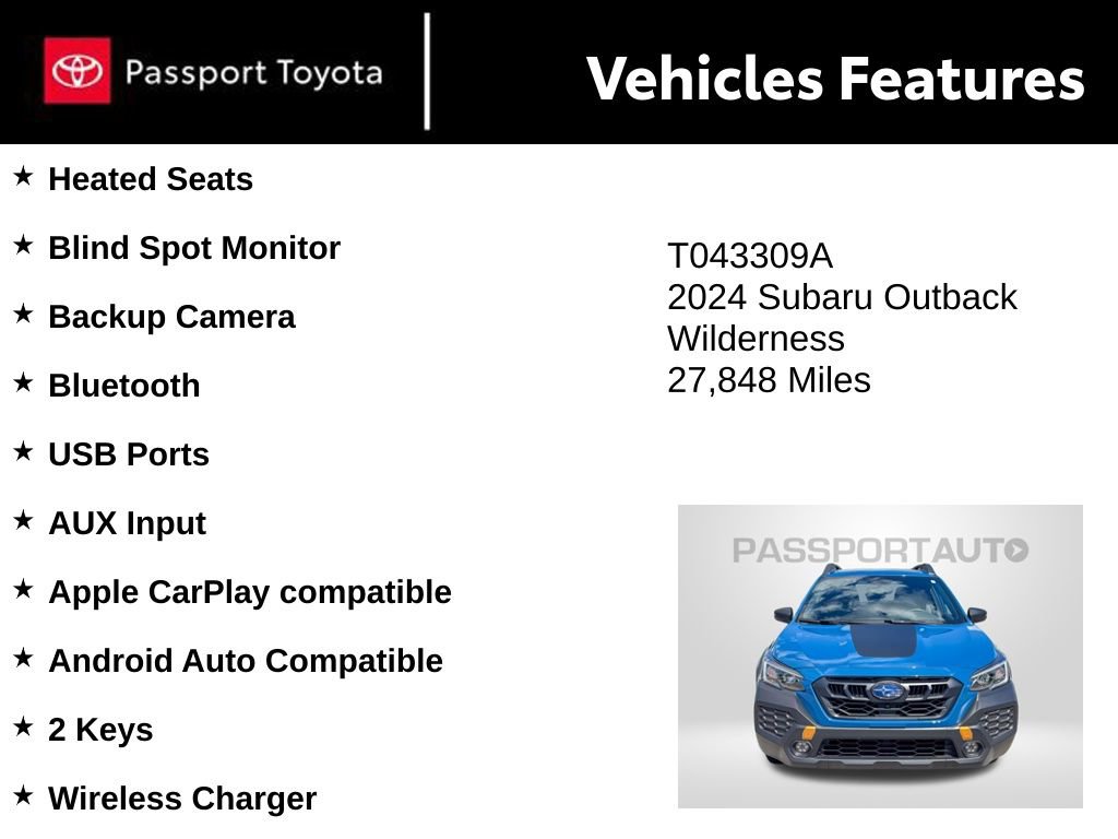 Used 2024 Subaru Outback Wilderness AWD/4WD image 10