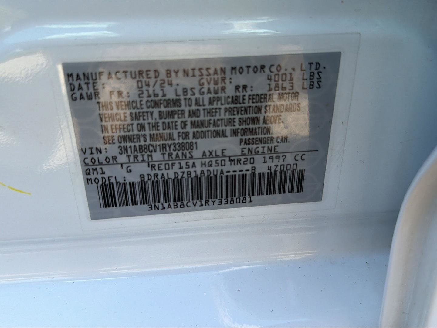 Used 2024 Nissan Sentra SV FWD image 40
