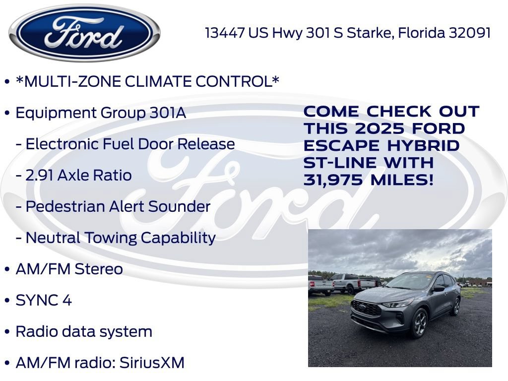 Certified 2025 Ford Escape ST-Line w/ Equipment Group 301A FWD image 17