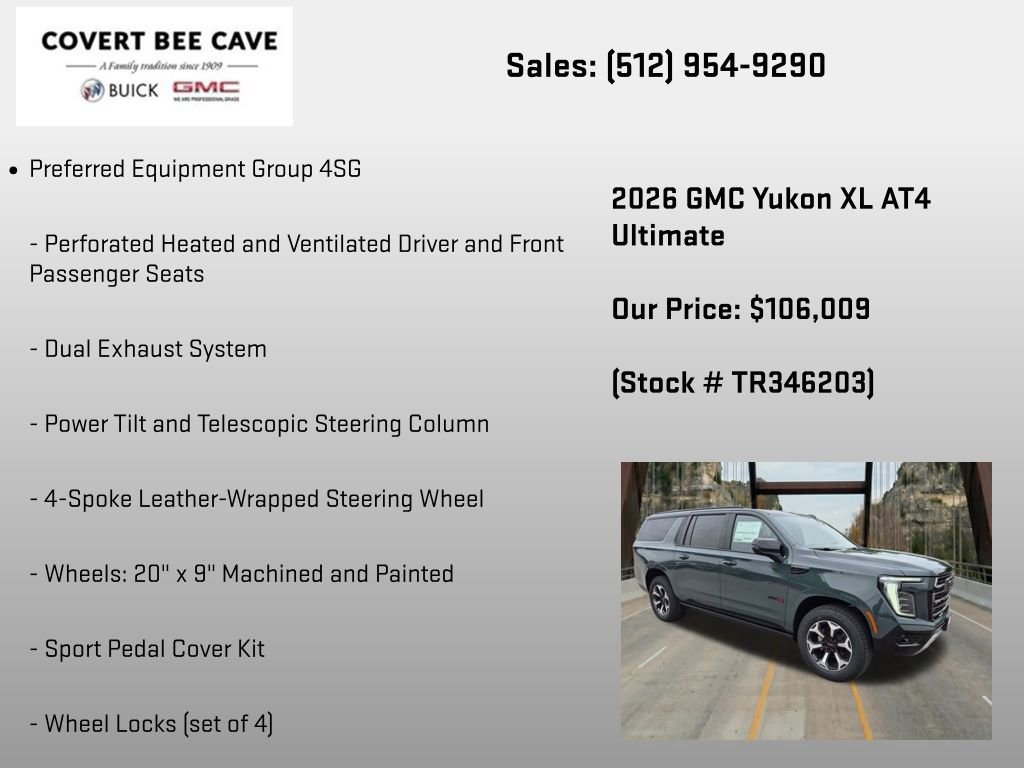 New 2026 GMC Yukon XL AT4 Ultimate AWD/4WD image 18