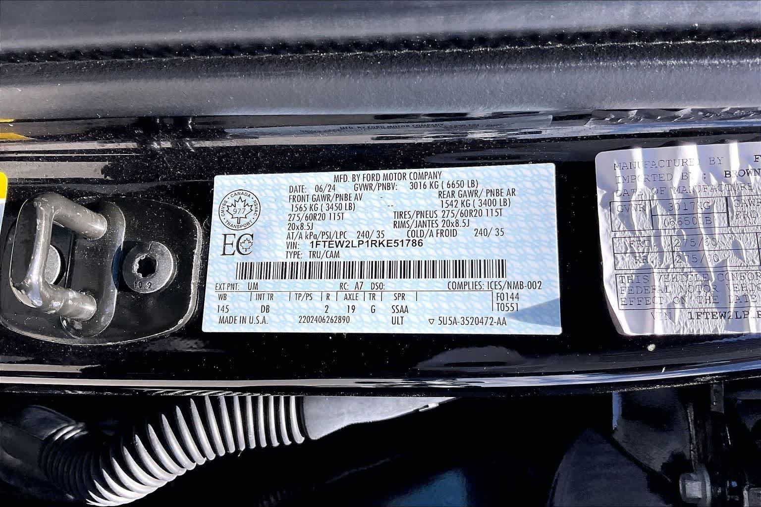 Used 2024 Ford F150 STX w/ STX Black Appearance Package AWD/4WD image 20