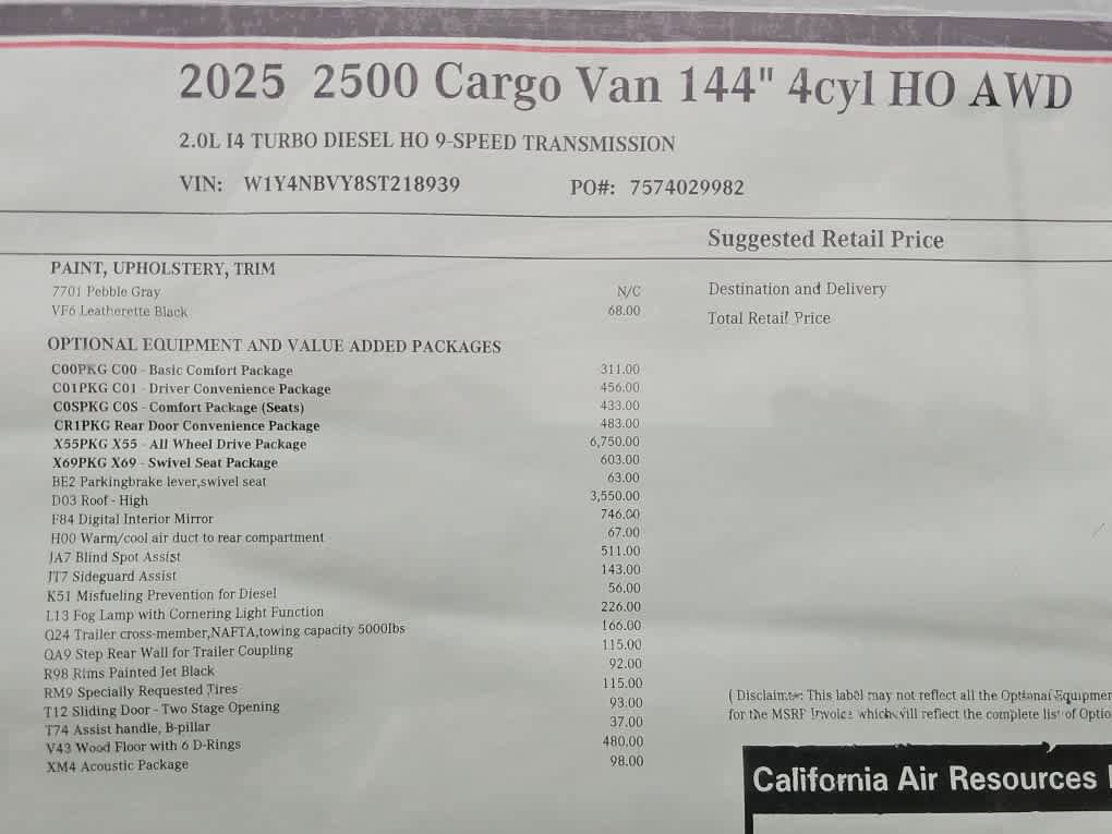 New 2025 Mercedes-Benz Sprinter 2500 image 21