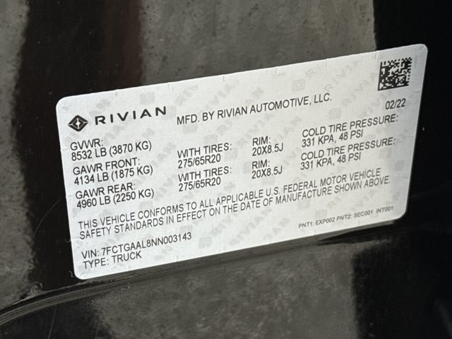 Used 2022 Rivian R1T Launch Edition AWD/4WD image 31