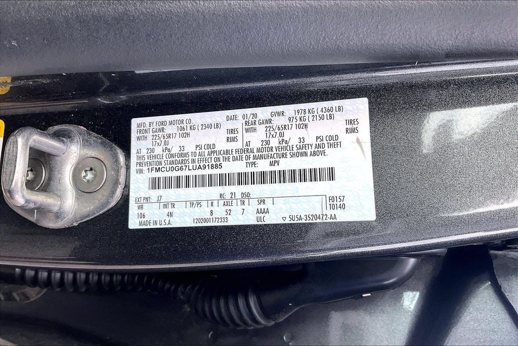 Used 2020 Ford Escape SE FWD image 19