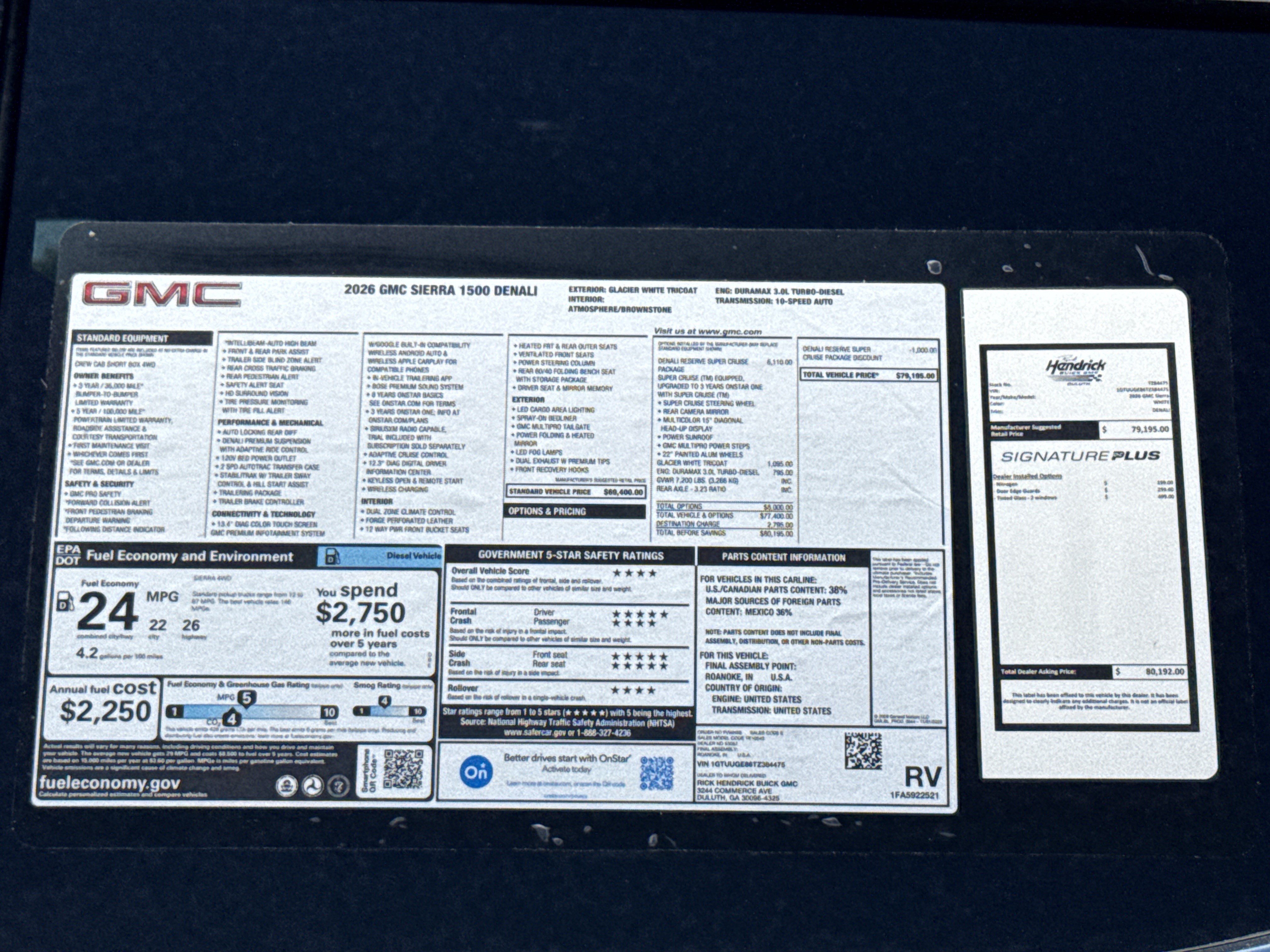 New 2026 GMC Sierra 1500 Denali AWD/4WD image 36