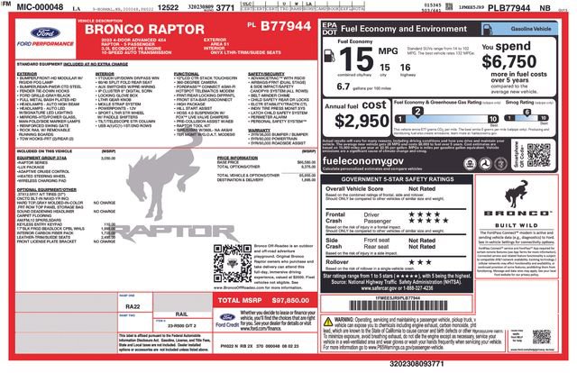 Used 2023 Ford Bronco Raptor image 5