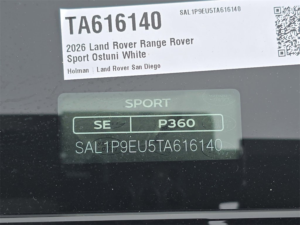 New 2026 Land Rover Range Rover Sport SE image 37