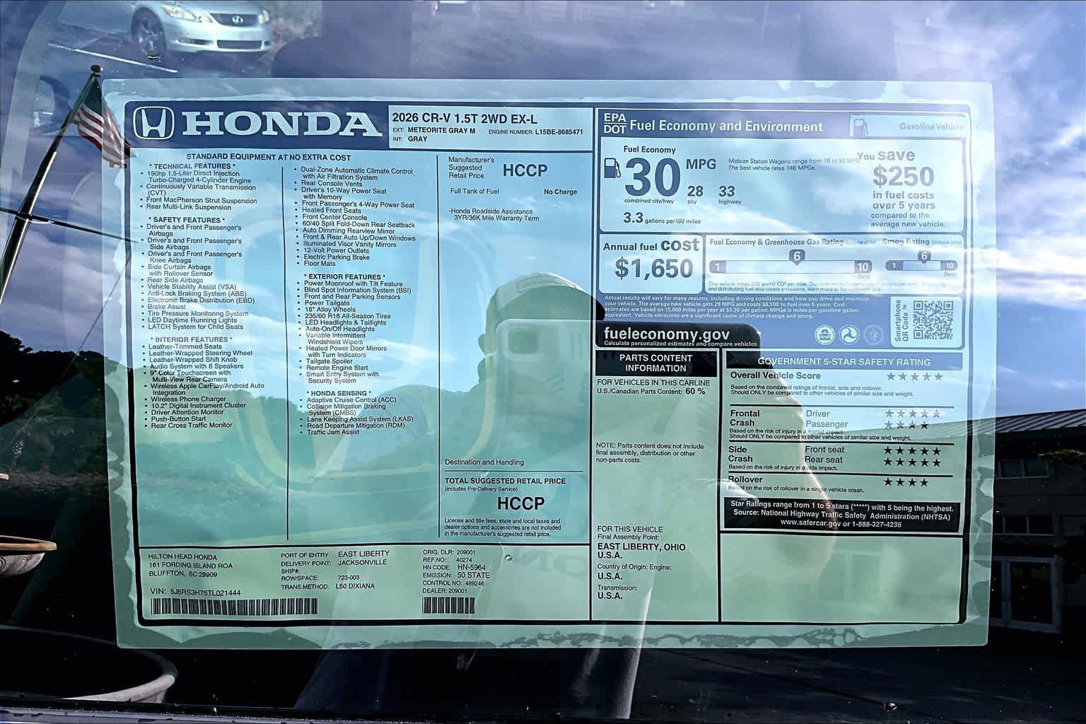 New 2026 Honda CR-V EX-L image 18