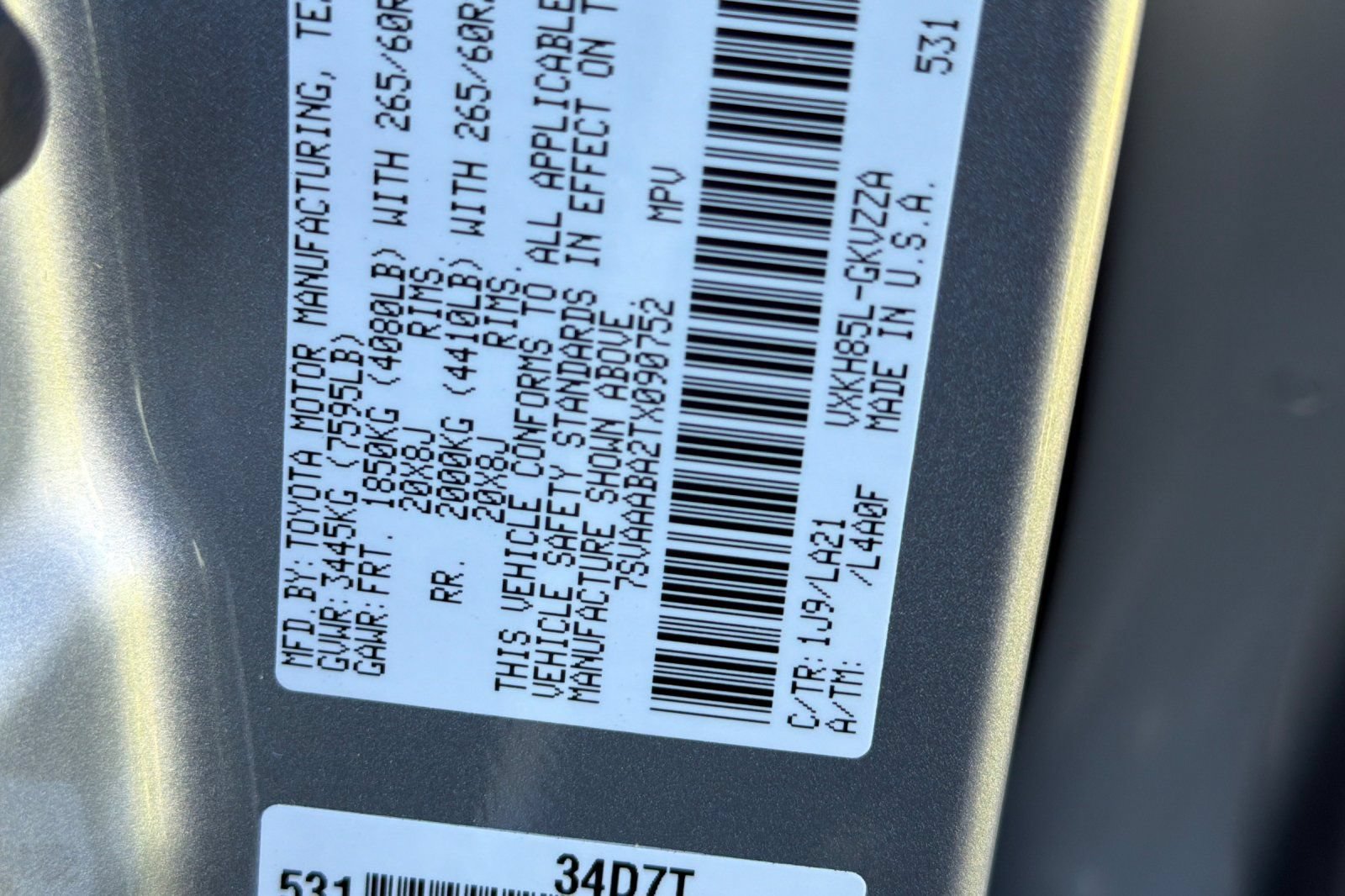 New 2026 Toyota Sequoia Platinum w/ Tow Technology Package AWD/4WD image 34