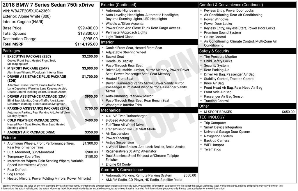 Used 2018 BMW 750i xDrive image 22