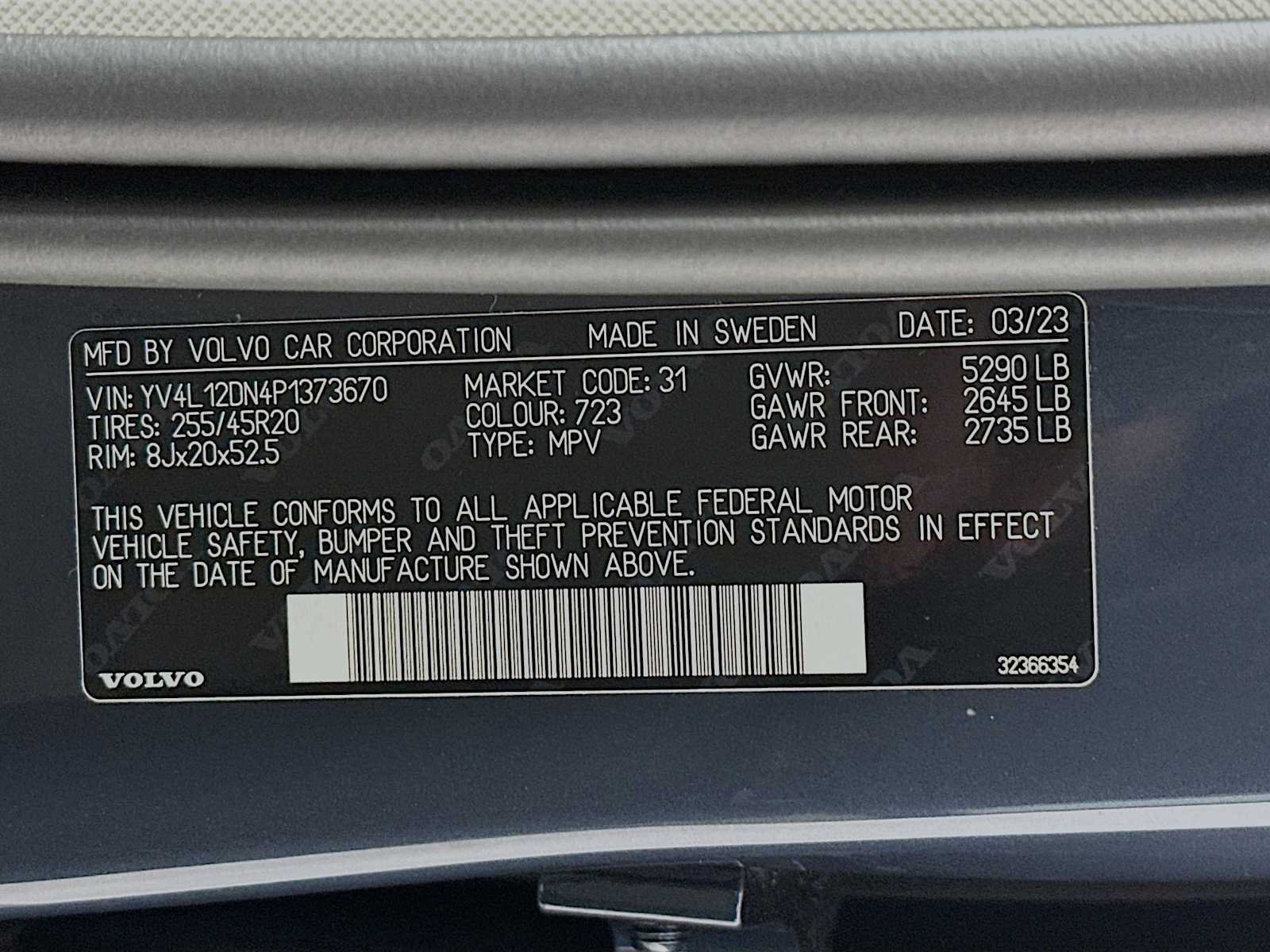 Used 2023 Volvo XC60 B5 Plus w/ Protection Package Premier FWD image 30