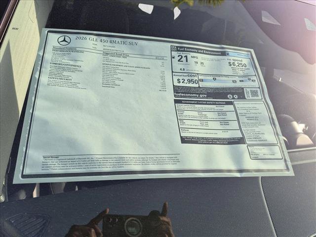 New 2026 Mercedes-Benz GLE 450 4MATIC image 16