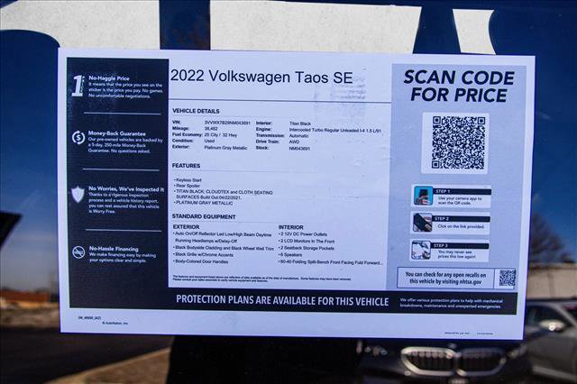 Used 2022 Volkswagen Taos SE image 27