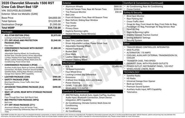 Used 2020 Chevrolet Silverado 1500 RST w/ All-Star Edition image 32