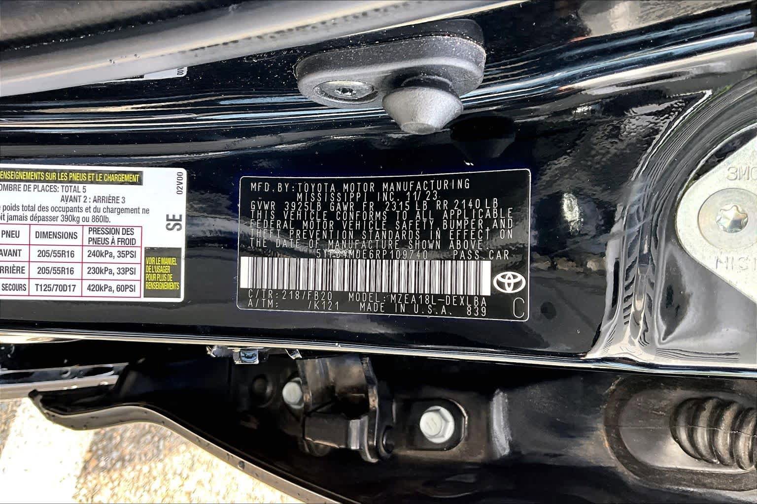 Certified 2024 Toyota Corolla LE FWD image 36