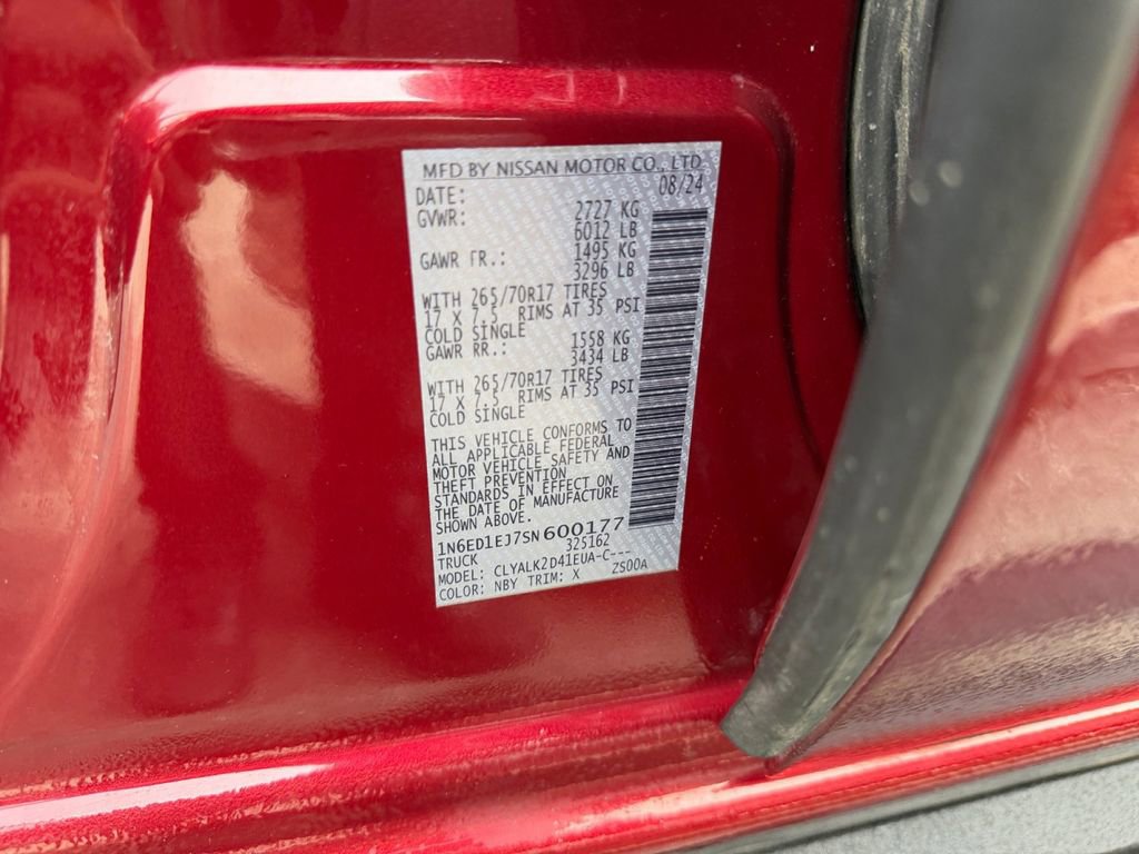 Used 2025 Nissan Frontier Pro-X w/ Pro Convenience Package image 38