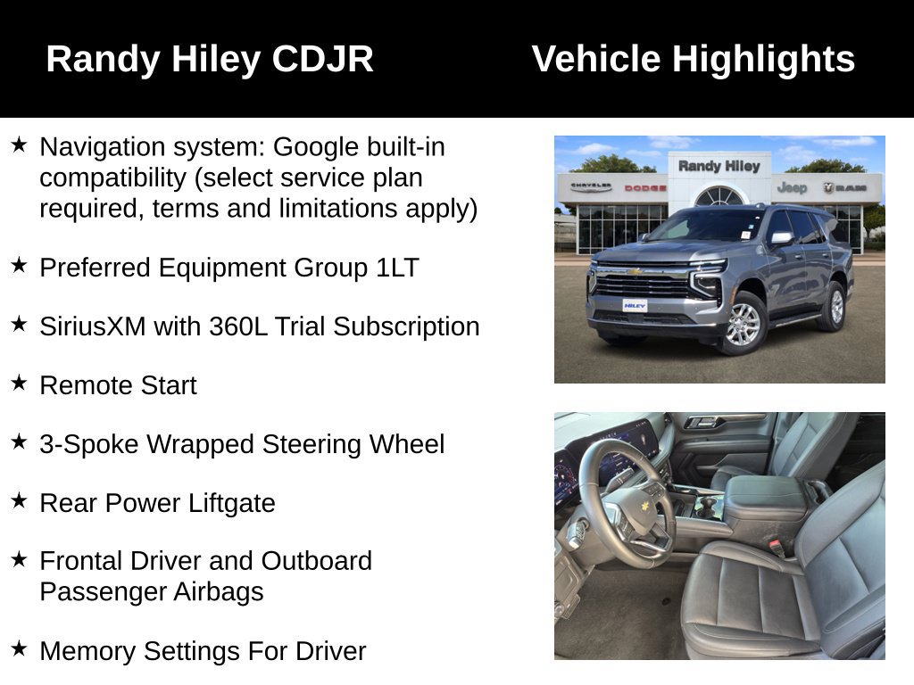 Used 2025 Chevrolet Tahoe LT RWD image 5
