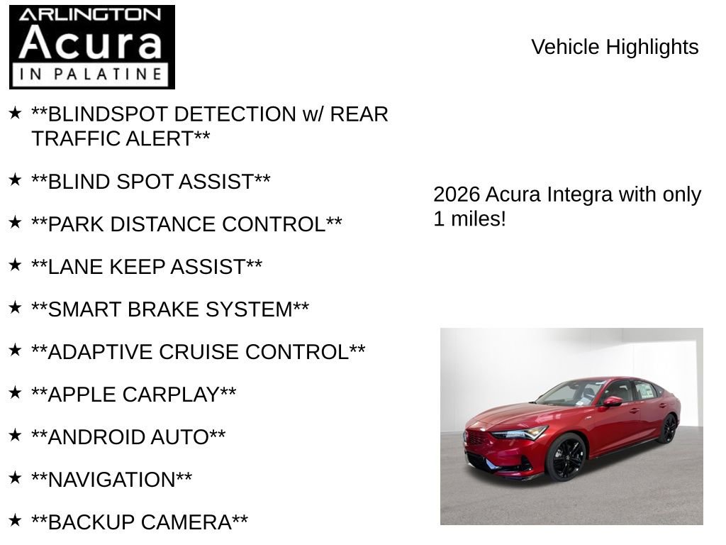 New 2026 Acura Integra A-Spec FWD image 7