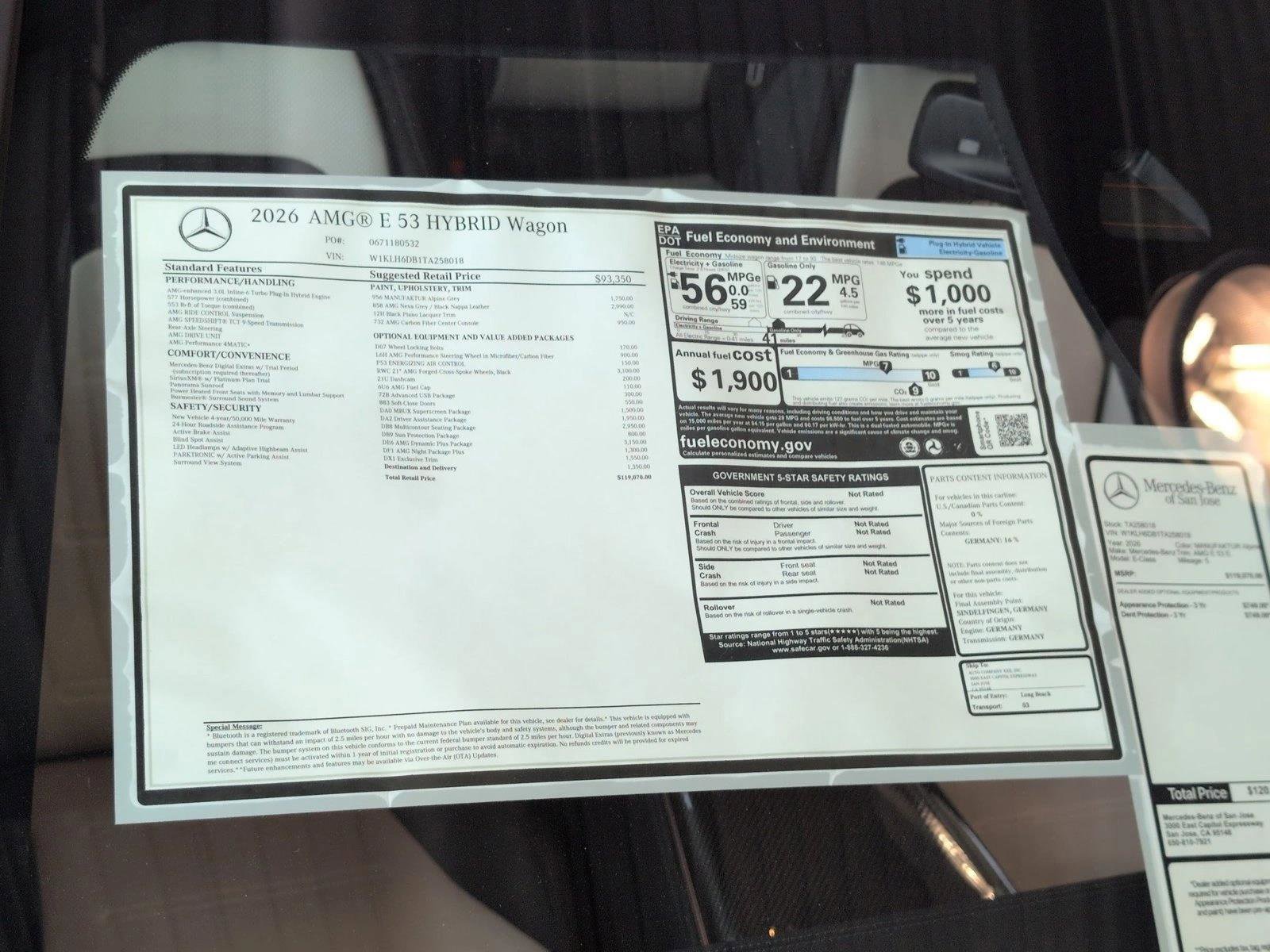 New 2026 Mercedes-Benz E 53 AMG 4MATIC Sedan image 11