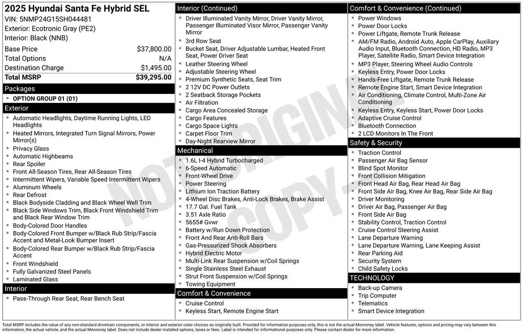 Used 2025 Hyundai Santa Fe SEL image 6