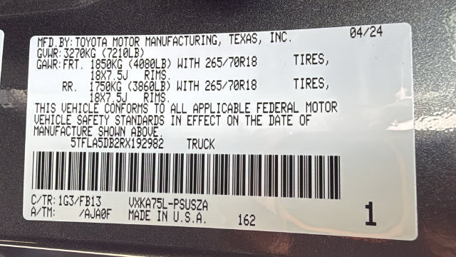 Used 2024 Toyota Tundra SR5 w/ SR5 Convenience Package AWD/4WD image 25