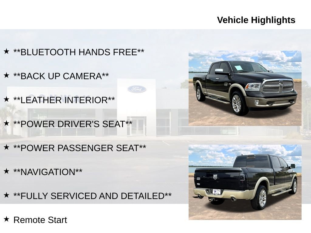 Used 2016 RAM 1500 Laramie Longhorn w/ Convenience Group RWD image 6