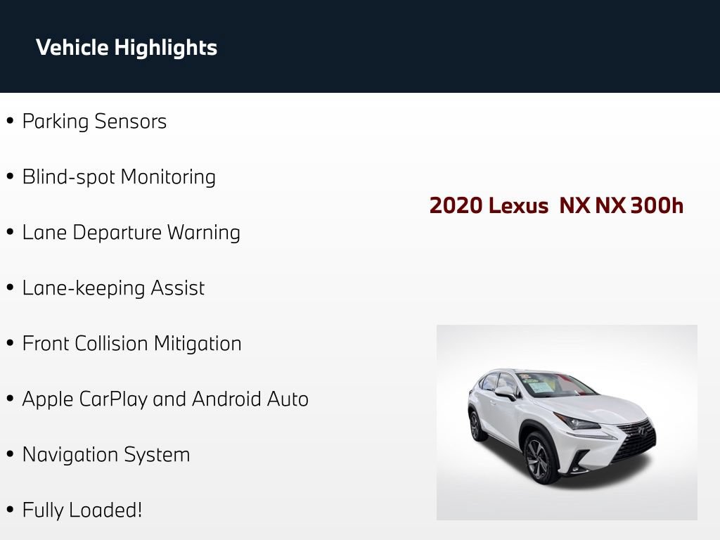 Used 2020 Lexus NX 300h AWD w/ Premium Package image 75