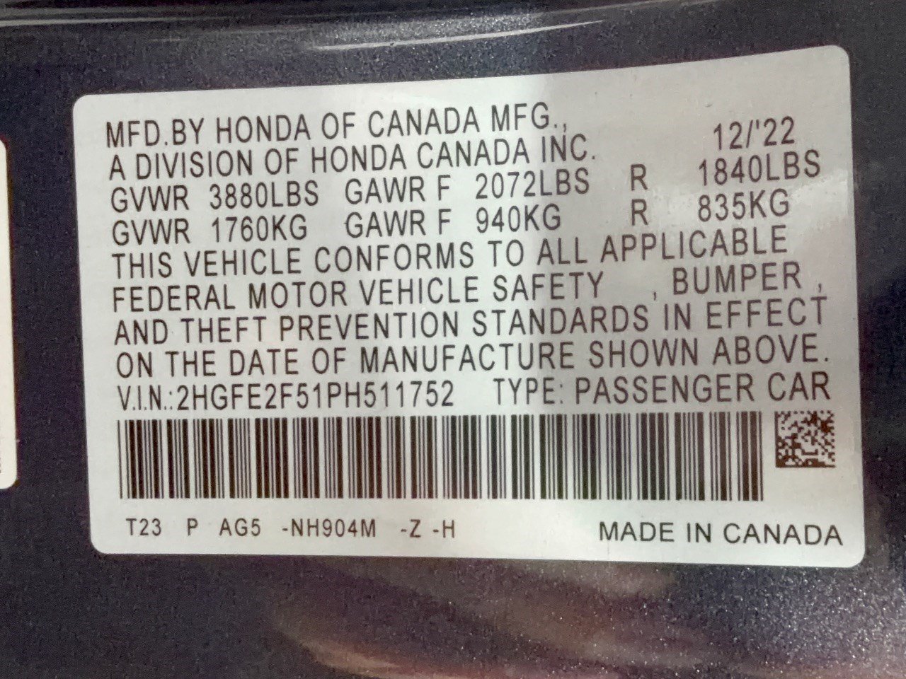 Used 2023 Honda Civic Sport image 32