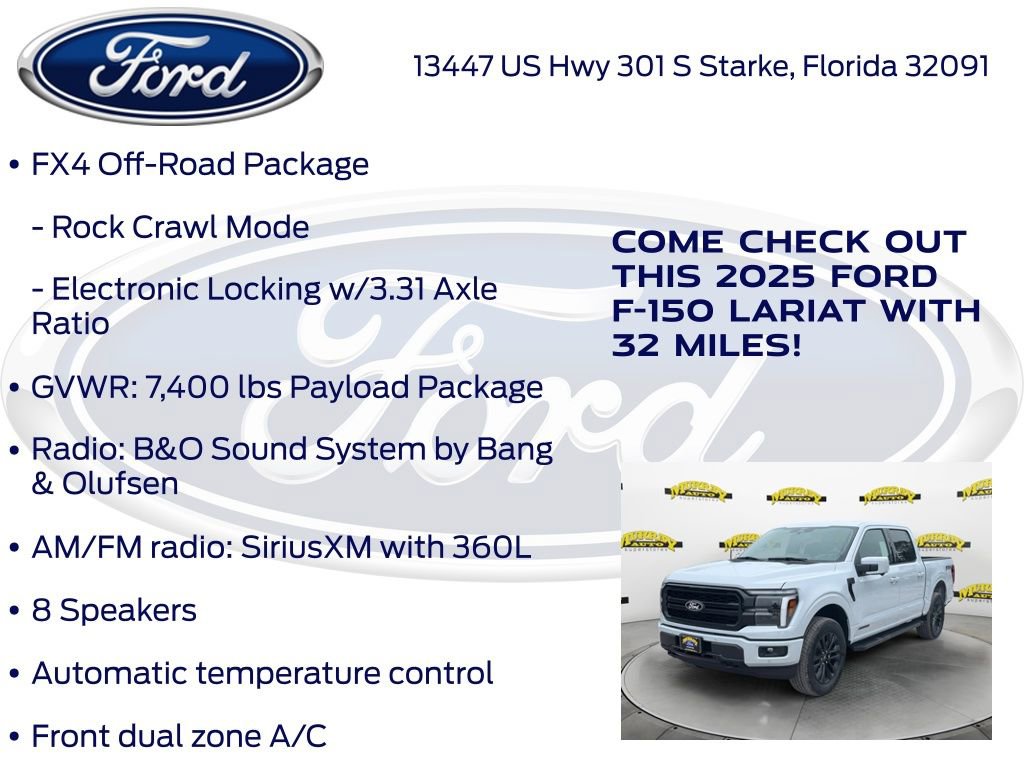 New 2025 Ford F150 Lariat w/ Equipment Group 501A Mid image 30