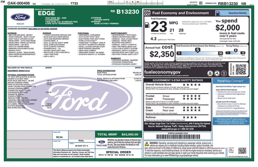 Used 2024 Ford Edge SEL w/ Convenience Package image 23