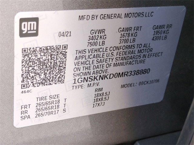 Certified 2021 Chevrolet Tahoe LT image 34