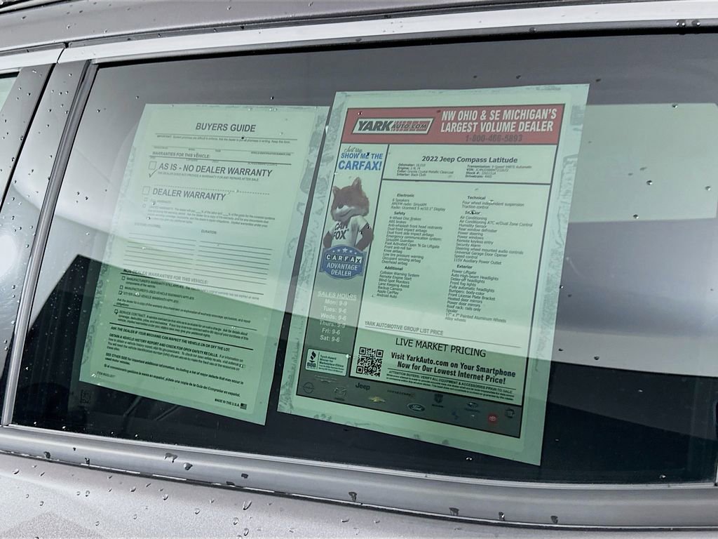 Certified 2022 Jeep Compass Latitude w/ Convenience Group image 16