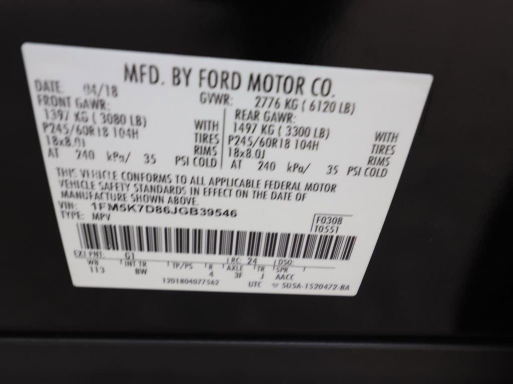 Used 2018 Ford Explorer XLT w/ Equipment Group 202A FWD image 24
