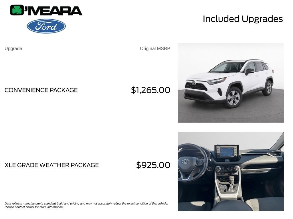 Used 2022 Toyota RAV4 XLE w/ Convenience Package AWD/4WD image 4