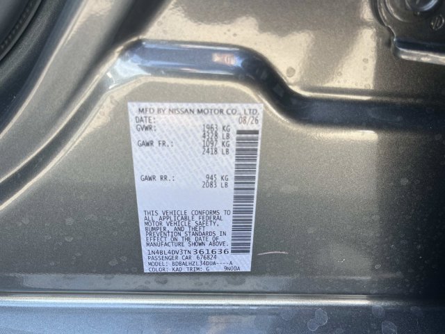 New 2026 Nissan Altima 2.5 SV FWD image 20