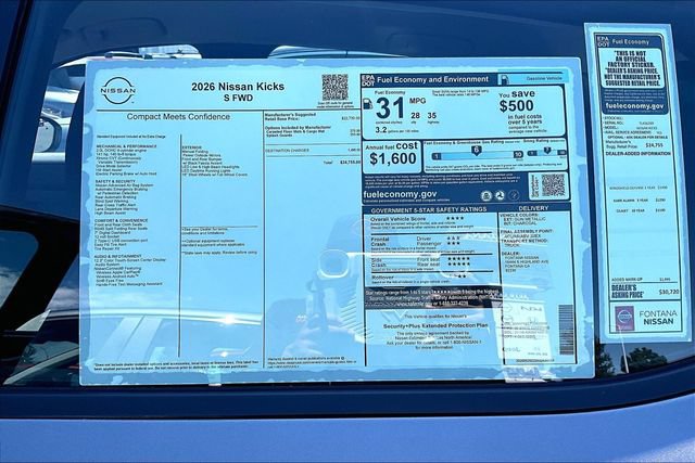 New 2026 Nissan Kicks S FWD image 12