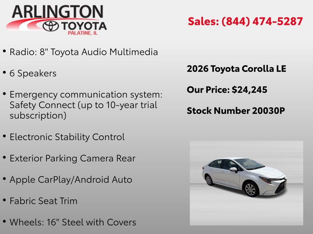 Used 2026 Toyota Corolla LE FWD image 4