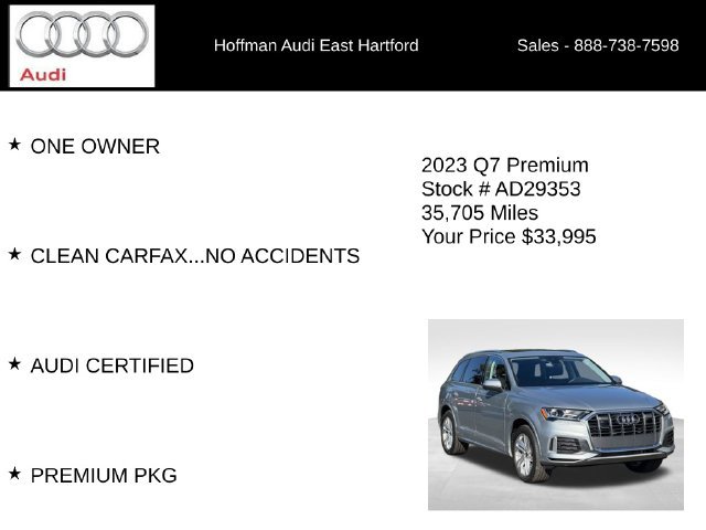 Used 2023 Audi Q7 2.0T Premium w/ Convenience Package AWD/4WD image 6