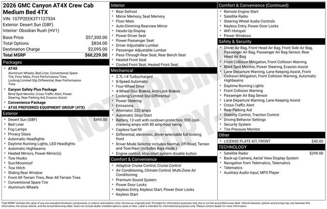 New 2026 GMC Canyon AT4X image 28
