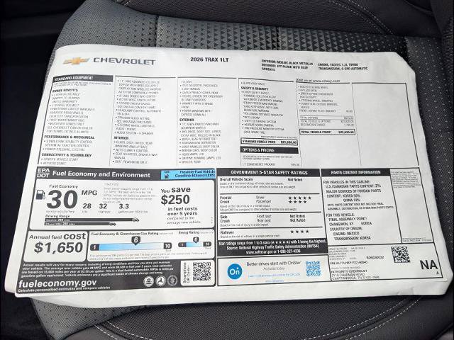New 2026 Chevrolet Trax LT w/ LT Convenience Package FWD image 10
