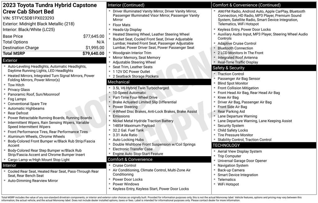 Used 2023 Toyota Tundra Capstone image 19