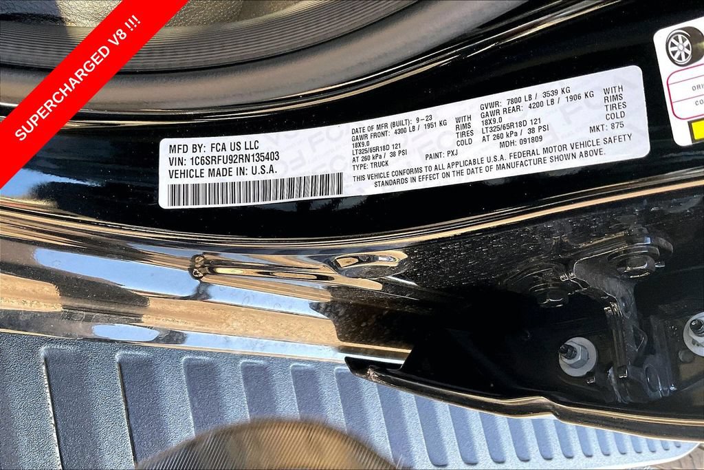 Used 2024 RAM 1500 TRX w/ TRX Level 2 Equipment Group AWD/4WD image 32